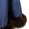 Secondhand Collection Privée Open Front Coat with Fur - '90s