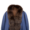 Secondhand Collection Privée Open Front Coat with Fur - '90s