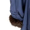 Secondhand Collection Privée Open Front Coat with Fur - '90s