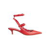 Secondhand Valentino Rouge Chain Detail Ankle Strap Pumps - '20s