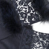 Secondhand Valentino Lace and Fur Scarf - '10s