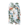 Secondhand Valentino Hawaiian Couture Cape Dress - '10s