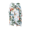 Secondhand Valentino Hawaiian Couture Cape Dress - '10s
