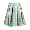 Secondhand Red Valentino Jacquard Pleated Mini A-Line Skirt - '10s