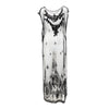 Secondhand Collection Privée Sheer Bead Embellished Long Top - '90s