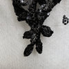 Secondhand Collection Privée Sheer Bead Embellished Long Top - '90s