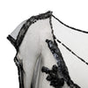 Secondhand Collection Privée Sheer Bead Embellished Long Top - '90s