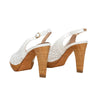 Secondhand Fratelli Rossetti Perforated Leather Heel Sandals - '10s