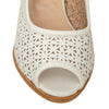 Secondhand Fratelli Rossetti Perforated Leather Heel Sandals - '10s