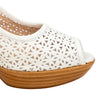 Secondhand Fratelli Rossetti Perforated Leather Heel Sandals - '10s