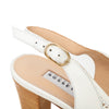 Secondhand Fratelli Rossetti Perforated Leather Heel Sandals - '10s