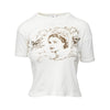 Secondhand Helmut Lang x i-D Printed Crop T-shirt - '90s