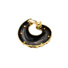 Secondhand Marina B Gold and Black metal Earrings - '80s