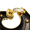Secondhand Marina B Gold and Black metal Earrings - '80s