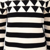 Secondhand Valentino Geometric Pattern Jacquard Sweatshirt - '10s