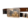 Secondhand Vogt Motorcycle Buckle Coin Belt - '80s