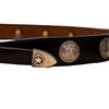 Secondhand Vogt Motorcycle Buckle Coin Belt - '80s