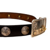 Secondhand Vogt Motorcycle Buckle Coin Belt - '80s