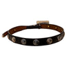 Secondhand Vogt Motorcycle Buckle Coin Belt - '80s