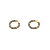 Secondhand Salvati Diamonds and Gold Hoop Earrings - '10s