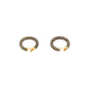 Secondhand Salvati Diamonds and Gold Hoop Earrings - '10s
