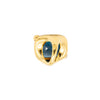 Secondhand Pomellato Ritratto London Blue Topaz Ring - '10s