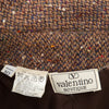 Secondhand Valentino Maroon & Brown Boucle Wool Jacket - '80s