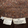 Secondhand Valentino Maroon & Brown Boucle Wool Jacket - '80s