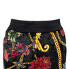 Secondhand Versace Floral Baroque Velvet Trousers - '10s