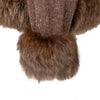 Secondhand Valentino Maroon & Brown Boucle Wool Jacket - '80s