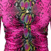 Secondhand Versace Fitted Snake Print Shirt - '10s