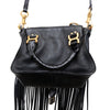 Secondhand Chloe Mini Marcie Fringe Leather Crossbody Bag - '10s