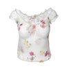 Secondhand Roberto Cavalli Sheer Floral Top - '90s