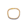 Secondhand Sapphire Line Bracelet in 18K Yellow Gold - '80s