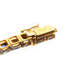 Secondhand Sapphire Line Bracelet in 18K Yellow Gold - '80s