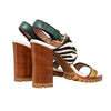 Secondhand Marni Dyed Calfskin Block Heel Sandals - '20s