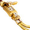 Secondhand Retro Diamond, Ruby & Gold Cover Watch Bracelet – '40s