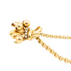 Secondhand Vintage 18K Gold Double Clip Brooch with Diamonds – Retro Bow Sheaf Design - '40s