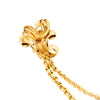 Secondhand Vintage 18K Gold Double Clip Brooch with Diamonds – Retro Bow Sheaf Design - '40s