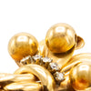 Secondhand Vintage 18K Gold Double Clip Brooch with Diamonds – Retro Bow Sheaf Design - '40s
