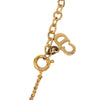 Dior Gold Plated Strass CD Logo Pendant Necklace Secondhand