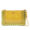Prada Saffiano Vernice Bijoux Wristlet Clutch Secondhand