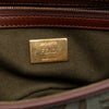 Fendi Sarah Coleman FF Canvas Fish Eye Embroidered Baguette Satchel Secondhand