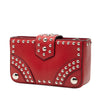 Prada City Calfskin Studded Elektra Turn Lock Clutch Secondhand