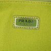 Prada Canvas Canapa Triangle Logo Wristlet Clutch Secondhand