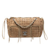 Chanel Perforated Suede Fringe Flap Secondhand