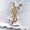 Saint Laurent Smooth Metallic Calfskin Monogram Cassandre Clutch Secondhand