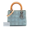 Dior Medium Denim Cannage Studded Lady Dior Secondhand