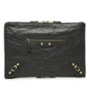 Balenciaga Lambskin Motocross Giant 12 Zip Around Flat Clutch Secondhand