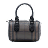 Burberry Smoke Check Coated Canvas Chester Boston Bag Secondhand
